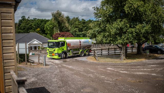 Tanker returning to the depot of Moorland Fuels