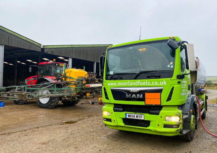 Moorland Fuel truck with agricultural equipment